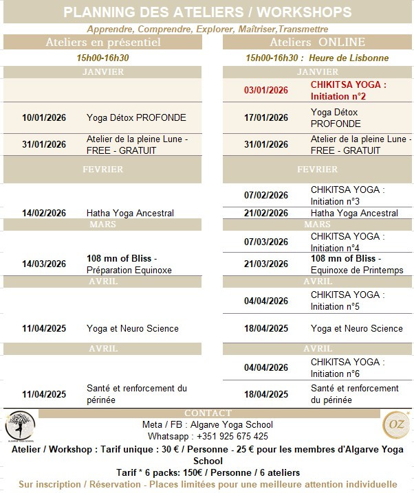 Atelier / Workshops - Onde-Zen